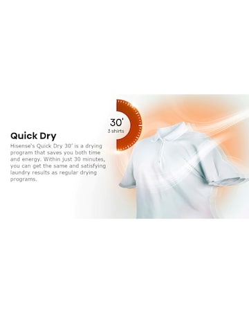 Hisense 5S Series DH5S102BW 10Kg Heat Pump Tumble Dryer - White