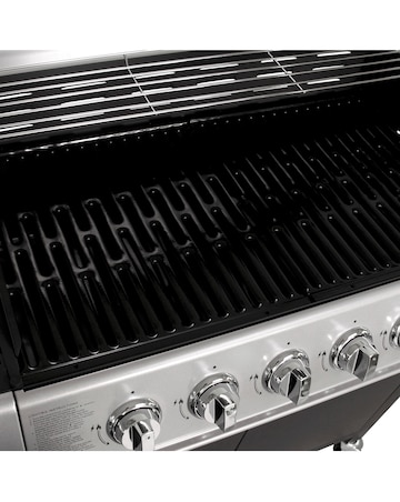 Charles Bentley 6 Burner Gas BBQ with Side Burner