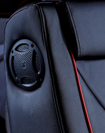 X Rocker Shift Luxe Jr 2.1 Audio Ottoman Gaming Chair for Kids