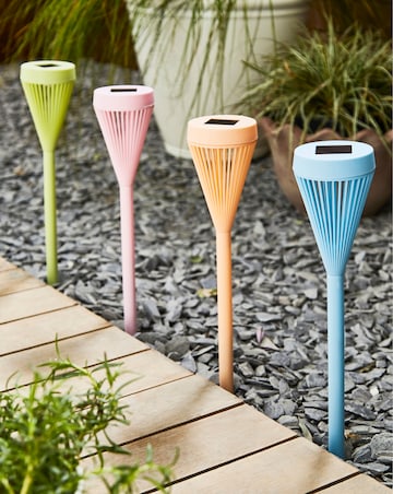 4 Multi-coloured Mini Urban Stakes