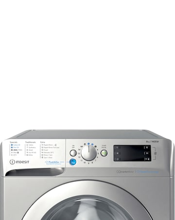 Indesit BWE81496XSVUK, 8kg, 1400rpm, Washing Machine - Silver