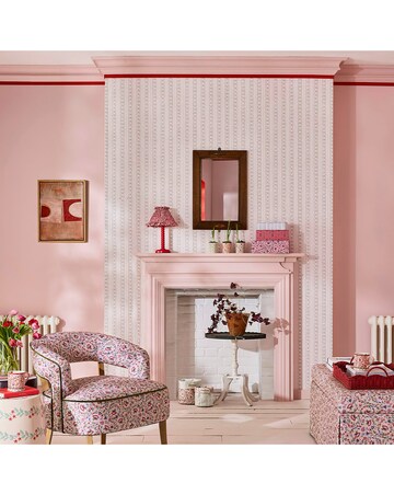 Cath Kidston Rose Ticking Stripe Wallpaper