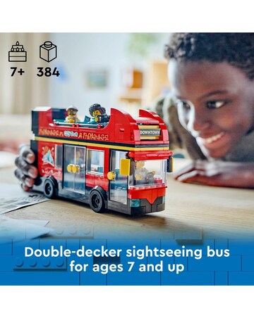 LEGO City Red Double-Decker Sightseeing Bus Toy 60407