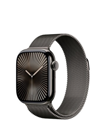 Apple Watch Series 10 GPS/Cellular 42mm Slate Titanium Case, Slate Milanese Loop