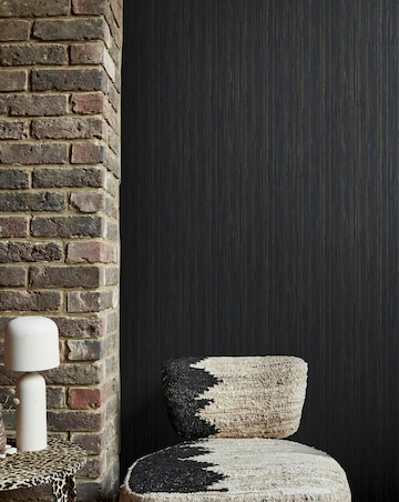 Abigail Ahern Fibre Stripe Twilight Wallpaper