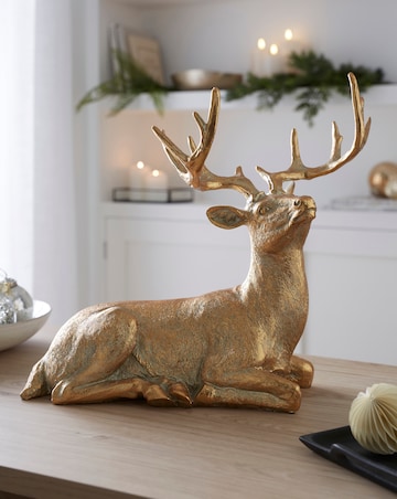 Gold Stag Ornament