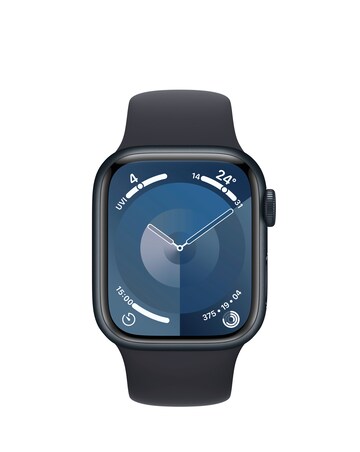 Apple Watch Series 9 Cellular 41mm Midnight Aluminium Case, Sport Band - M/L