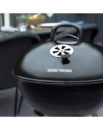 George Foreman Portable Kettle Charcoal BBQ