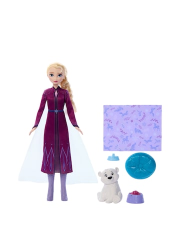 Disney Frozen Elsa Fashion Doll & Baby Bear Set