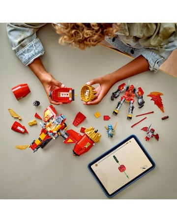 LEGO NINJAGO Kai's Mech Storm Rider Combo Ninja Toy Building Kit 71830