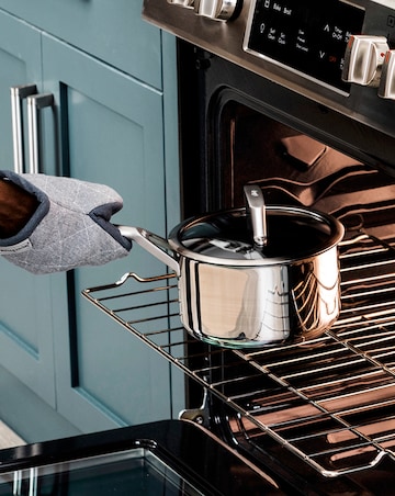 Ninja Foodi ZEROSTICK Stainless Steel 3-Piece Pan Set 16,18,20 CM