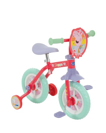 Peppa Pig My First 2-in-1 10 Inch Training Bike
