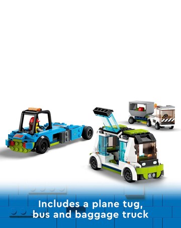 LEGO City Passenger Aeroplane Toy & 4 Airport Vehicles 60367