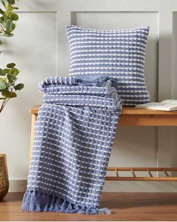 Catherine Lansfield Stab Stitch Throw