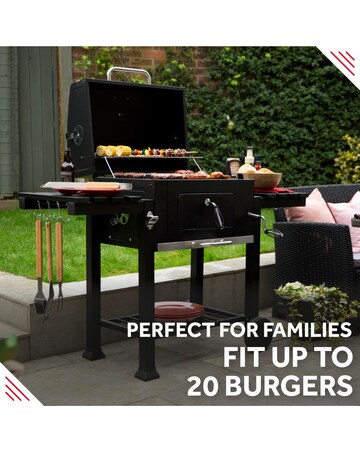 George Foreman XL Smoker Charcoal BBQ