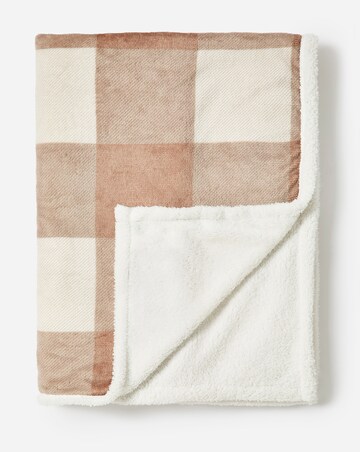 Fleece Checked Throw