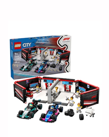LEGO City F1 Garage & Mercedes-AMG & Alpine Cars Set 60444