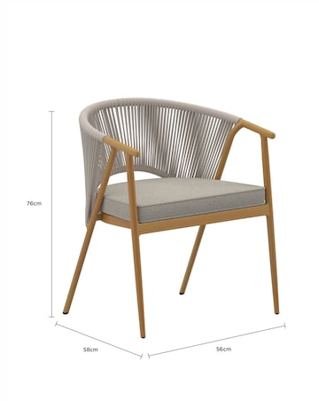 Charles Bentley Rope Weave Bistro Set