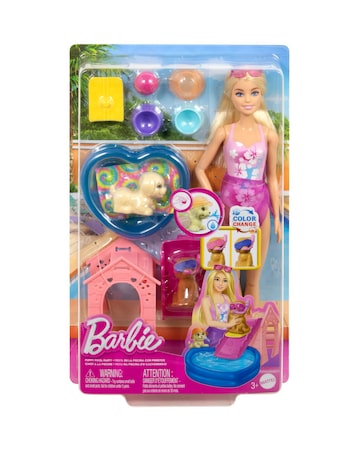 Barbie Puppy Pool Party Playset