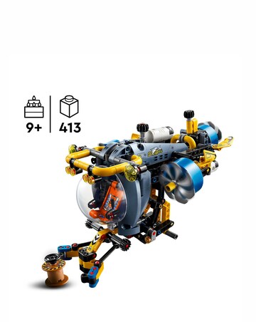 LEGO Technic Deep-Sea Research Submarine Toy Set for Kids 42201