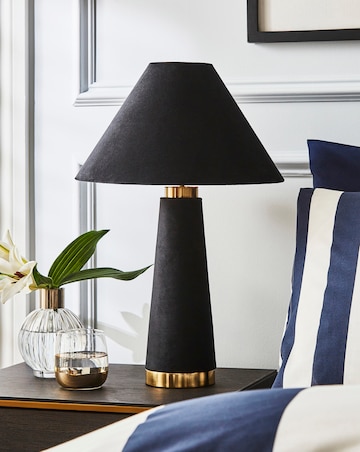 Joanna Hope Black Velvet Table Lamp
