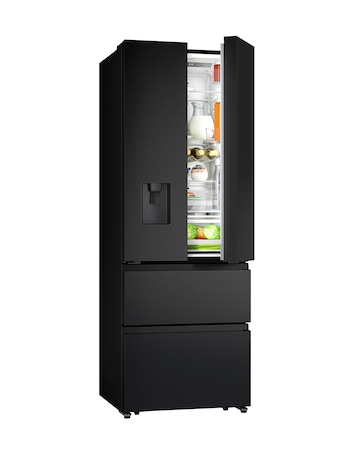 Hisense RF632N4WFE Fridge Freezer - Black E Rated