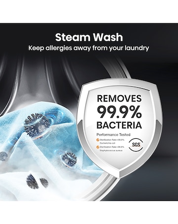 Hisense 5S Series WF5S1245BB 12kg Auto Dosing Washing Machine - Black