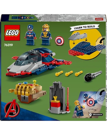 LEGO Marvel Captain America vs. Thanos, Super Hero Building Toy 76319