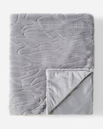 Joanna Hope Clipped Faux Fur Throw