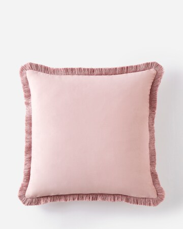 Luxe Velvet Fringed Cushion