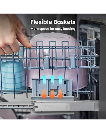 Hisense HV642E90UK Fully Integrated Full Size Dishwasher 13 Place Settings White