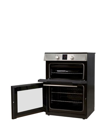 RUSSELL HOBBS 60CM Double Electric Cooker With Induction Hob - Stainless Steel