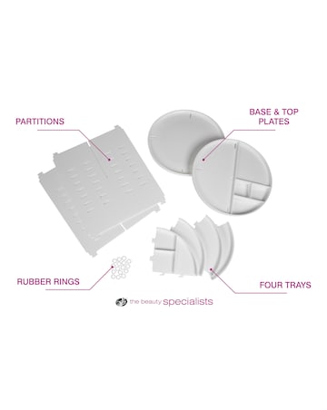 Rio Cosmetic & Brush 360 Degree Storage Carousel