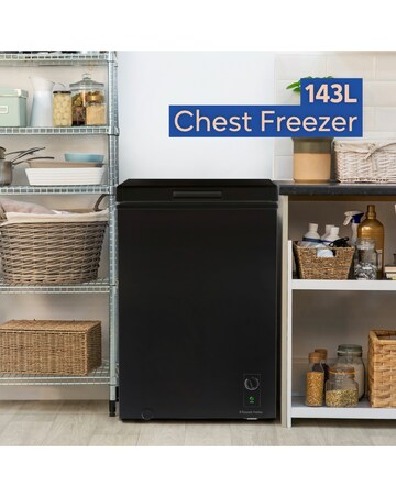 Russell Hobbs RH142CF0E1B 143L Chest Freezer - Black - E Rated