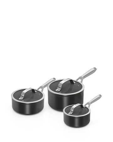 Ninja ZeroStick CeramicPro 3 Piece Saucepan Set