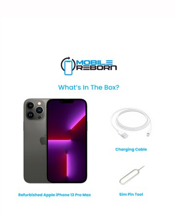 Refurbished Apple iPhone 13 Pro Max 128GB - Graphite (Pristine Condition)