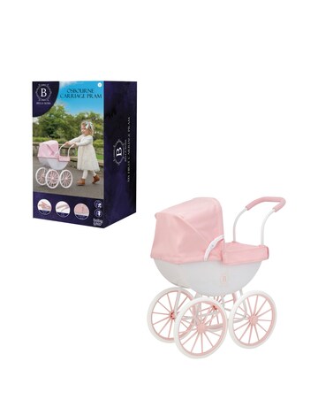Bella Rosa Osborne Carriage Toy Pram - Pink