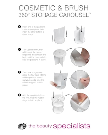 Rio Cosmetic & Brush 360 Degree Storage Carousel