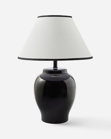Joanna Hope Elizabeth Ceramic Black Table Lamp
