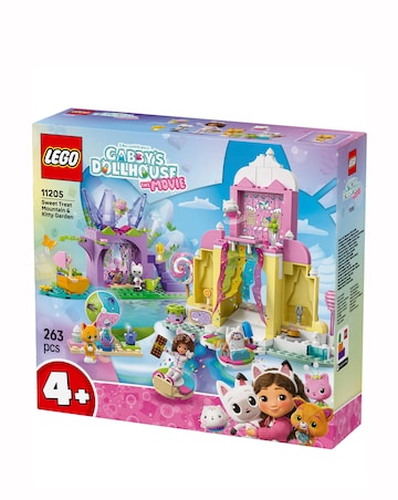 LEGO Gabby's Dollhouse Sweet Treat Mountain & Kitty Garden Pretend-Play 11205