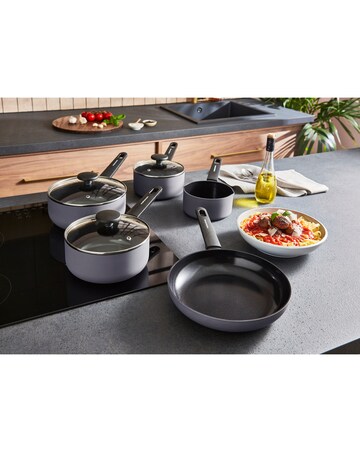 Morphy Richards Recycled Aluminium Grey 5 Piece Pan Set