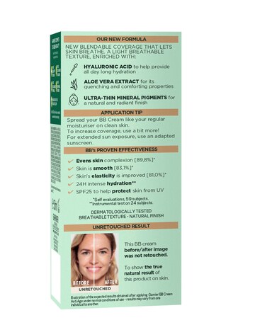 Garnier SkinActive BB Cream Anti Age Light Tinted Moisturiser SPF15 50ml