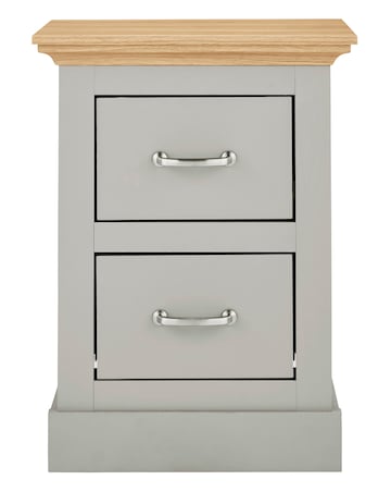 Julipa Ashford 2 Drawer Bedside Table