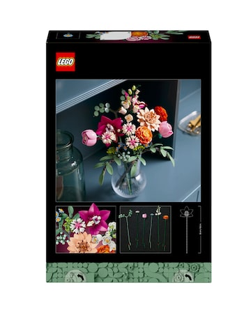 LEGO Botanicals Pretty Pink Flower Bouquet Floral Decor, Building Kit 10342