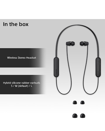 Sony WI-C100 Wireless In-Ear Headphones - Black