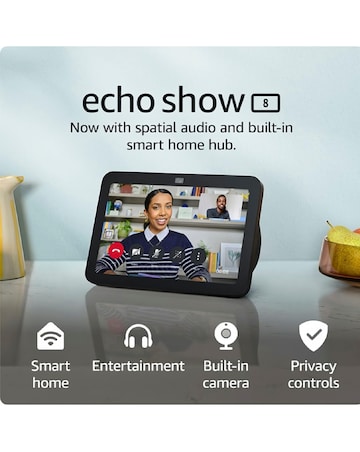Amazon Echo Show 8 (3rd Gen) Smart Display with Alexa - Black