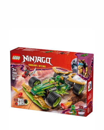 LEGO NINJAGO Lloyd's Pull-Back Race Car Toy Pretend Play Building Kit 71828