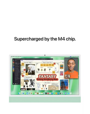 Apple iMac (M4, 2024) 24in Retina 4.5K, 8-core CPU, 8-core GPU, 256GB - Green