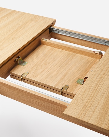 Julipa Ashford Extending 6 to 8 Seater Table with 6 Ava Fabric Chairs