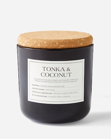Apothecary Tonka & Coconut Medium Glass Candle